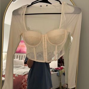 White lace top